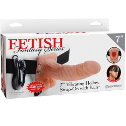 FETISH FANTASY SERIES - VERSTELLBARES GURT MIT FERNBEDIENUNG, REALISTISCHER PENIS MIT HODEN 17,8 CM – Produktansicht 6