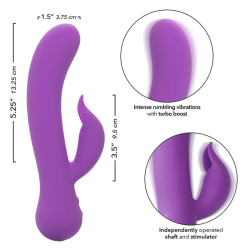 CALEXOTICS - FIRST TIME VIBRATOR PLEASER WIEDERAUFLADBAR LILA – Produktansicht 7
