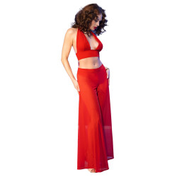 CHILIROSE - CR 4857 ROTES TOP- UND HOSENSET, GRÖSSE S – Produktansicht 3
