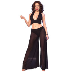 CHILIROSE - CR 4857 SCHWARZES TOP- UND HOSENSET