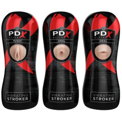 PDX ELITE - STROKER SET 12 EINHEITEN: 6X VAGINA, 3X ANO, 3X MUND – Produktansicht 2