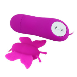 BAILE - LOVE EGGS BUTTERFLY CLITORIS STIMULATOR 12 GESCHWINDIGKEITEN LILA FERNBEDIENUNG – Produktansicht 3