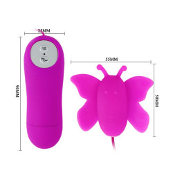 BAILE - LOVE EGGS BUTTERFLY CLITORIS STIMULATOR 12 GESCHWINDIGKEITEN LILA FERNBEDIENUNG – Produktansicht 5