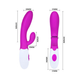 PRETTY LOVE - FLIRTATION ALVIS VIBRATOR MIT KLITORIS-STIMULATOR – Produktansicht 6