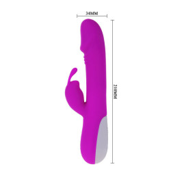 PRETTY LOVE - FLIRTATION ROBERT VIBRATOR MIT KLITORIS-STIMULATOR – Produktansicht 4