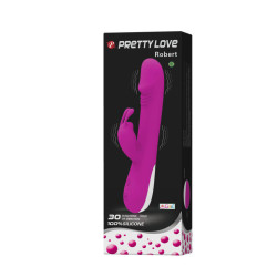 PRETTY LOVE - FLIRTATION ROBERT VIBRATOR MIT KLITORIS-STIMULATOR – Produktansicht 6