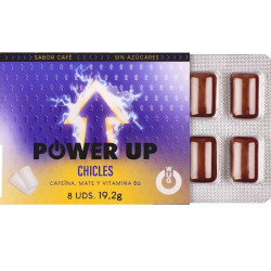 WUG Power Up – Energiekaugummi für Konzentration und Ausdauer, Blisterpackung mit 8 Stück – Produktansicht 2
