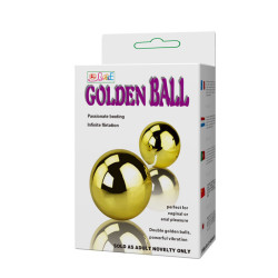 BAILE - GOLDENER VIBRATOR MIT CHINESISCHEN BLLEN – Produktansicht 7