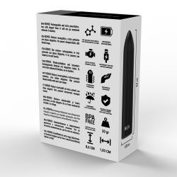 BLACK&SILVER - KERNEX 2 SCHWARZ VIBRIERENDE MAGNETKUGEL – Produktansicht 6