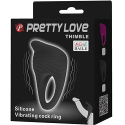 PRETTY LOVE - THIMBLE VIBRATORRING SCHWARZ – Produktansicht 8