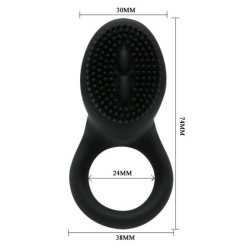 PRETTY LOVE - COBRA VIBRATORRING SCHWARZ – Produktansicht 5