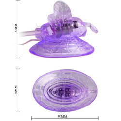 BAILE - LILA KLITORISSTIMULATION VIBRIERENDER SCHMETTERLING – Produktansicht 6
