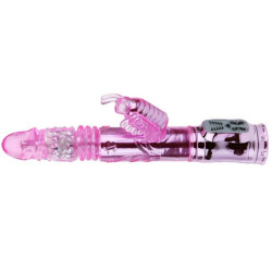 BAILE - WIEDERAUFLADBARER VIBRATOR MIT ROTATION UND POCHENDEN SCHMETTERLINGSSTIMULATOR – Produktansicht 5