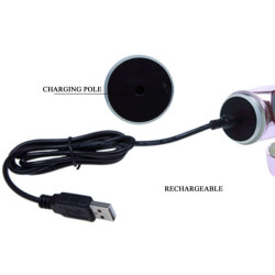 BAILE - WIEDERAUFLADBARER VIBRATOR MIT ROTATION UND POCHENDEN SCHMETTERLINGSSTIMULATOR – Produktansicht 7