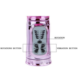 BAILE - WIEDERAUFLADBARER VIBRATOR MIT ROTATION UND POCHENDEN SCHMETTERLINGSSTIMULATOR – Produktansicht 10