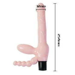 BAILE - SEILLOSER TPR-GURT MIT VIBRATION UND ANALSTIMULATION 25.4 CM – Produktansicht 2