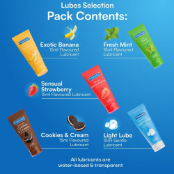 PASANTE - PACKUNG SORTIERTE SCHMIERMITTEL MIT GESCHMACK 5 EINHEITEN X 15 ML – Produktansicht 5
