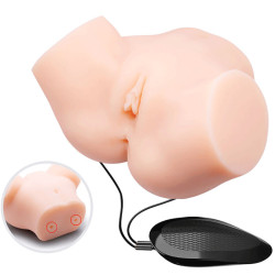 CRAZY BULL - REALISTISCHER VAGINA- UND ANUS-VIBRATOR SAMANTHA – Produktansicht 2