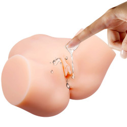 CRAZY BULL - REALISTISCHER VAGINA- UND ANUS-VIBRATOR SAMANTHA – Produktansicht 3