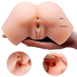 CRAZY BULL - REALISTISCHER VAGINA- UND ANUS-VIBRATOR SAMANTHA – Produktansicht 4