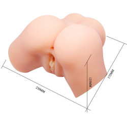 CRAZY BULL - REALISTISCHER VAGINA- UND ANUS-VIBRATOR SAMANTHA – Produktansicht 7