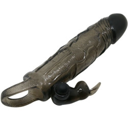 BAILE - BRAVE MAN PENISABDECKUNG MIT KANINCHEN SCHWARZ 16.5 CM – Produktansicht 4