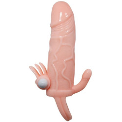 BAILE - BRAVE MAN PENISHÜLLE MIT KLITORIS UND ANALSTIMULATION FLEISCH 16.5 CM – Produktansicht 3