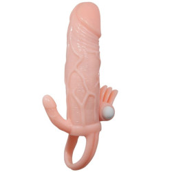 BAILE - BRAVE MAN PENISHÜLLE MIT KLITORIS UND ANALSTIMULATION FLEISCH 16.5 CM – Produktansicht 4