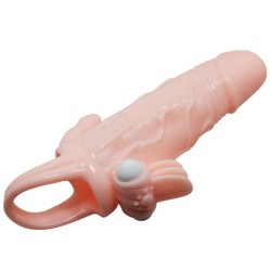 BAILE - BRAVE MAN PENISHÜLLE MIT KLITORIS UND ANALSTIMULATION FLEISCH 16.5 CM – Produktansicht 5