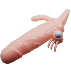 BAILE - BRAVE MAN PENISHÜLLE MIT KLITORIS UND ANALSTIMULATION FLEISCH 16.5 CM – Produktansicht 6