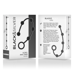 BLACK&SILVER - KORG ANAL ROSENKRANZ SILIKON INITIATION 21 CM – Produktansicht 4