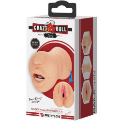 CRAZY BULL - ZOEY VAGINAFÖRMIGER MASTUBADOR MIT DOPPELTEM EINGANG – Produktansicht 8