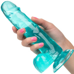 CALEXOTICS - GRÖSSE KÖNIGIN-DILDO BLAU 15.3 CM – Produktansicht 4