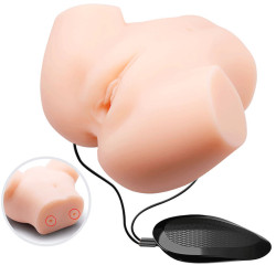 CRAZY BULL - REALISTISCHE VAGINA- UND ANUS-DOPPELVIBRATION – Produktansicht 3