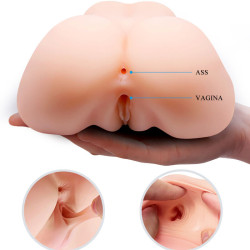 CRAZY BULL - REALISTISCHE VAGINA- UND ANUS-DOPPELVIBRATION – Produktansicht 4