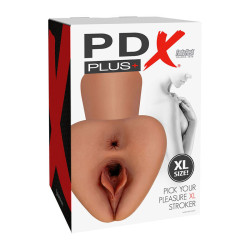 PDX PLUS - PICK YOUR PLEASURE XL REALISTISCHER STROKER BRAUN – Produktansicht 4