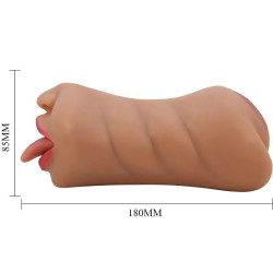 CRAZY BULL - SARAH DOPPELMASTURBATOR MUND & VAGINA FLEISCH – Produktansicht 5