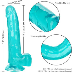 CALEXOTICS - GRÖSSE KÖNIGIN-DILDO BLAU 20.3 CM – Produktansicht 6