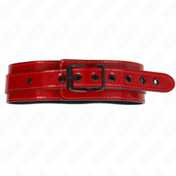 KINK - WEINROTE VERSTELLBARE HALSKETTE 37,5-49,5 CM X 5 CM – Produktansicht 3
