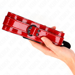 KINK - WEINROTE VERSTELLBARE HALSKETTE 37,5-49,5 CM X 5 CM – Produktansicht 4