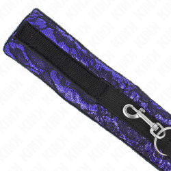 KINK - KURZE HALSKETTE AUS SAMTSPITZE MIT GÜRTEL 105 CM MIT NYLONBESATZ 44 X 5,5 CM – Produktansicht 5