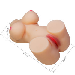 CRAZY BULL - HETTY REALISTISCHER WEIBLICHER TORSO VAGINA UND ANAL 1,9 KG – Produktansicht 8