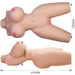 CRAZY BULL - LILY REALISTISCHER WEIBLICHER TORSO VAGINA UND ANAL 4 KG – Produktansicht 8