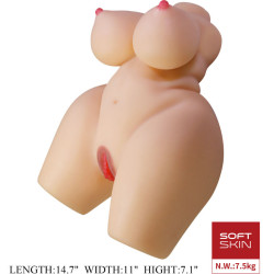 CRAZY BULL - GRACE REALISTISCHER WEIBLICHER TORSO VAGINA UND ANAL 7,5 KG – Produktansicht 2