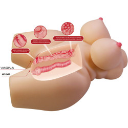 CRAZY BULL - GRACE REALISTISCHER WEIBLICHER TORSO VAGINA UND ANAL 7,5 KG – Produktansicht 6