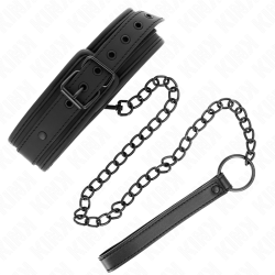 KINK - NEOPREN BONDAGE HALSBAND MODELL 1 MIT GÜRTEL 78 CM VERSTELLBAR 37,5 X 49,5 CM – Produktansicht 2