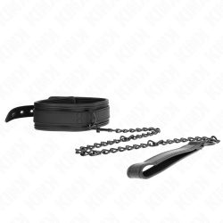 KINK - NEOPREN BONDAGE HALSBAND MODELL 1 MIT GÜRTEL 78 CM VERSTELLBAR 37,5 X 49,5 CM – Produktansicht 3