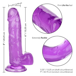 CALEXOTICS - GRÖSSE KÖNIGIN-DILDO LILA 15.3 CM – Produktansicht 6