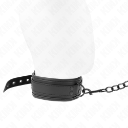 KINK - NEOPREN BONDAGE HALSBAND MODELL 1 MIT GÜRTEL 78 CM VERSTELLBAR 37,5 X 49,5 CM – Produktansicht 4