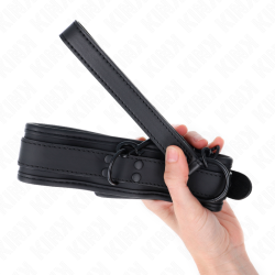 KINK - NEOPREN BONDAGE HALSBAND MODELL 1 MIT GÜRTEL 78 CM VERSTELLBAR 37,5 X 49,5 CM – Produktansicht 5